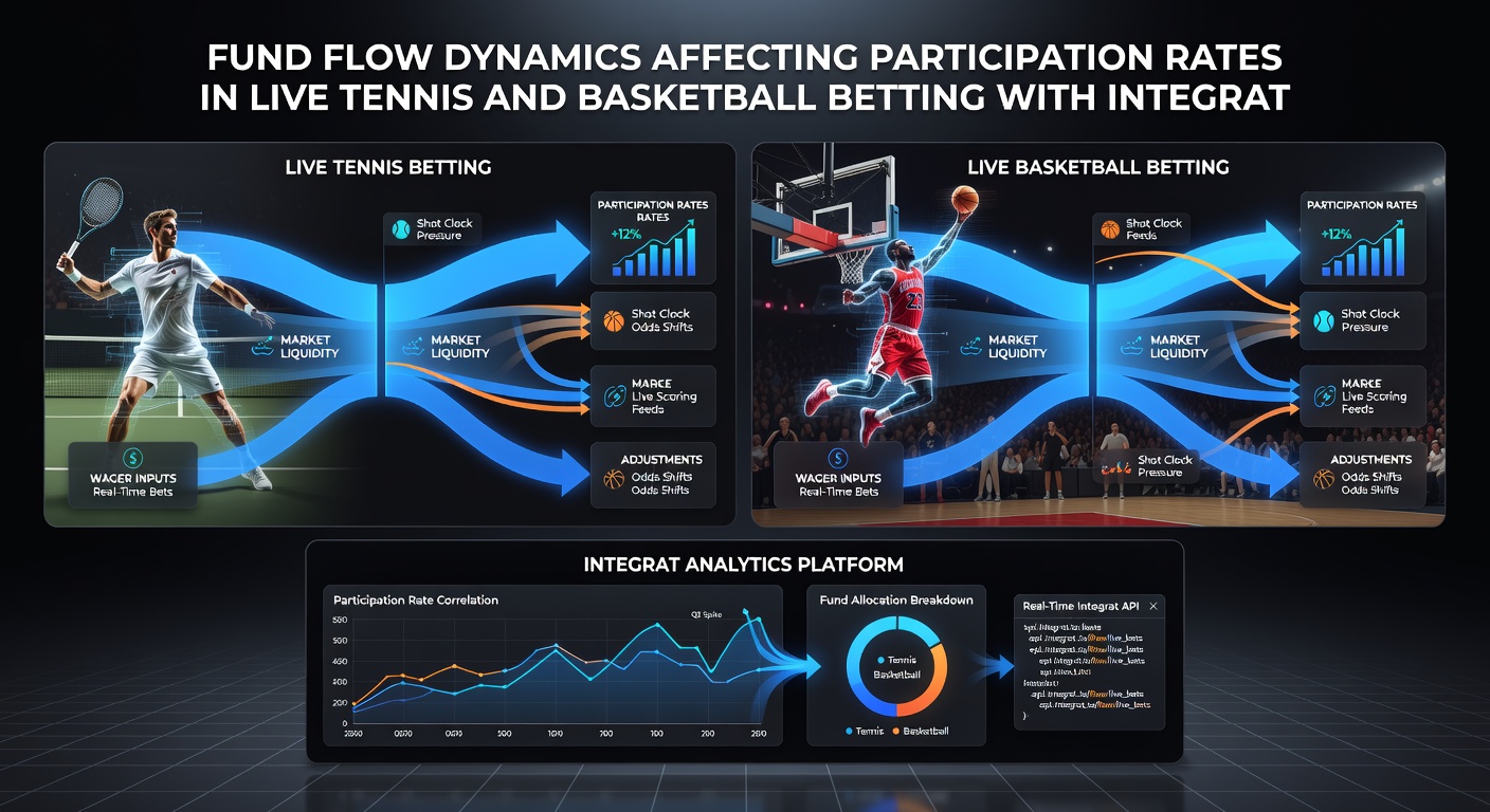 Visualisierung von Transaktionsmustern und Teilnahmeraten in Basketball- und Tennis-Live-Wetten mit Casino-Integration