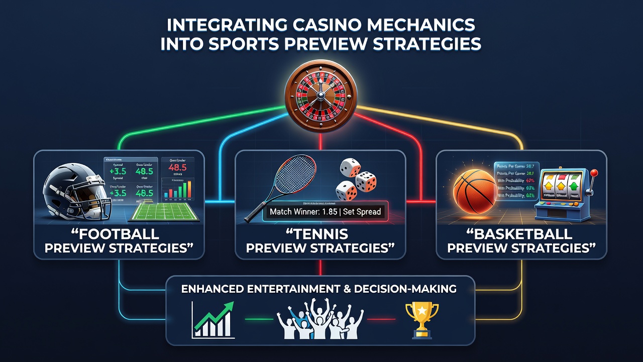 Strategien zur Integration von Casino-Mechaniken in Tennis- und Basketball-Vorschauen