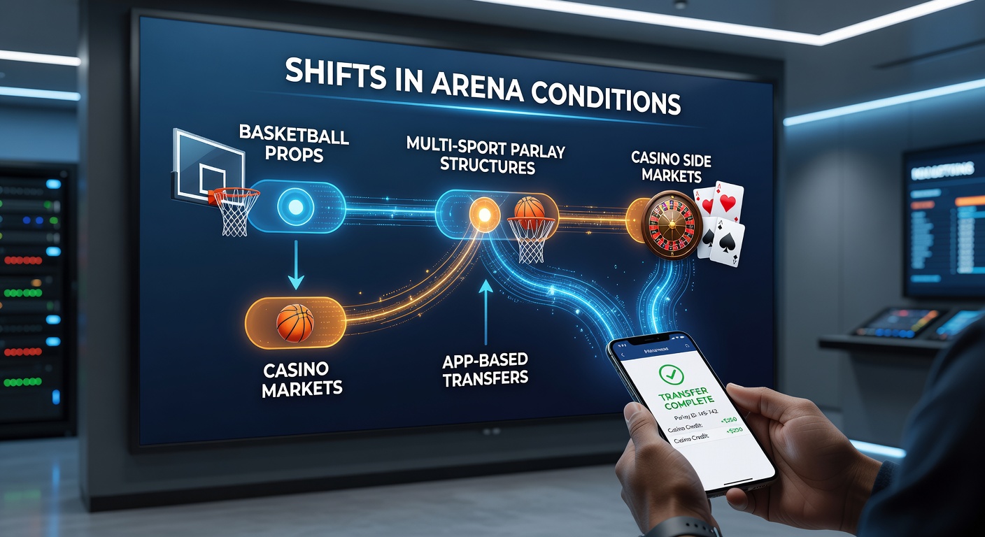 Arena-Bedingungen beeinflussen Basketball-Propositionen und Casino-Nebenmärkte über App-Transfers
