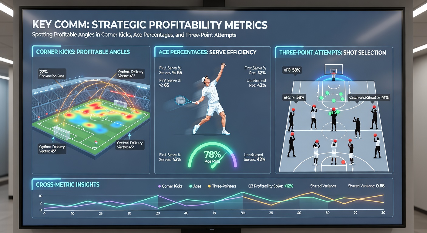Analyse von Ass-Prozenten im Tennis und Dreipunktversuchen im Basketball